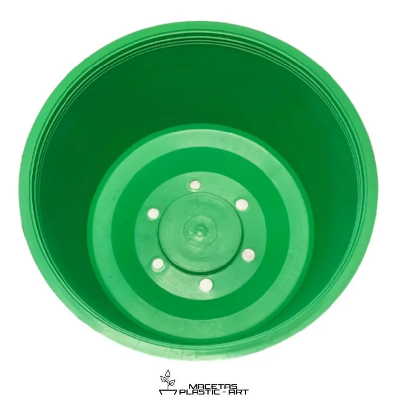 maceta redonda de plastico