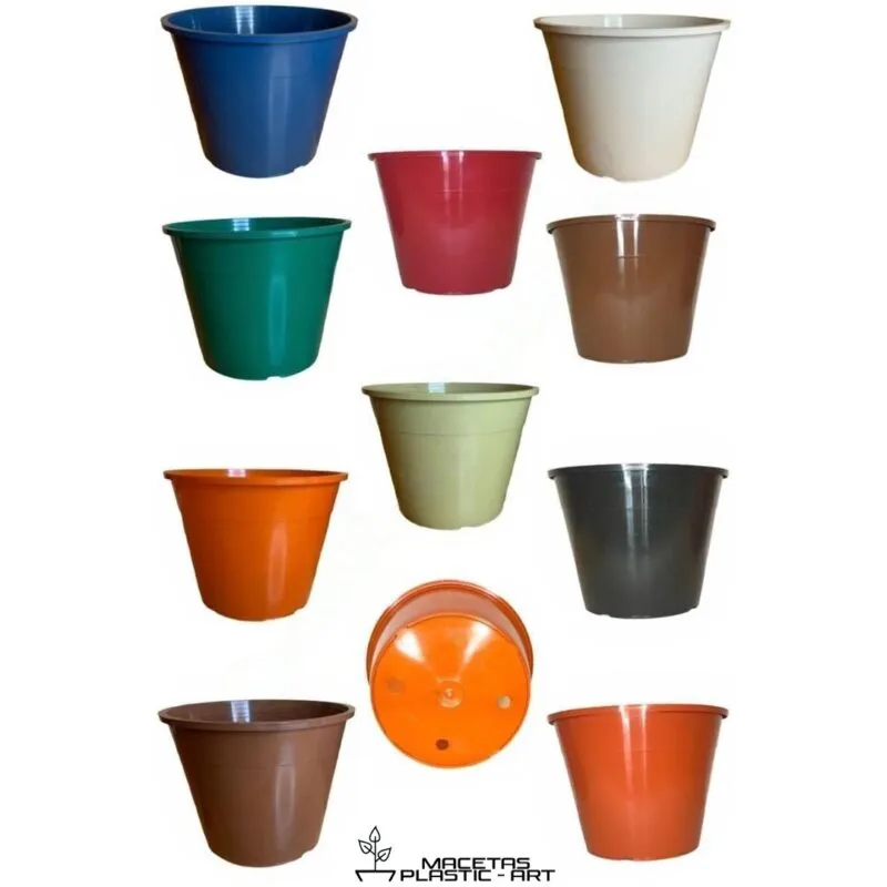 Maceta de plastico redonda