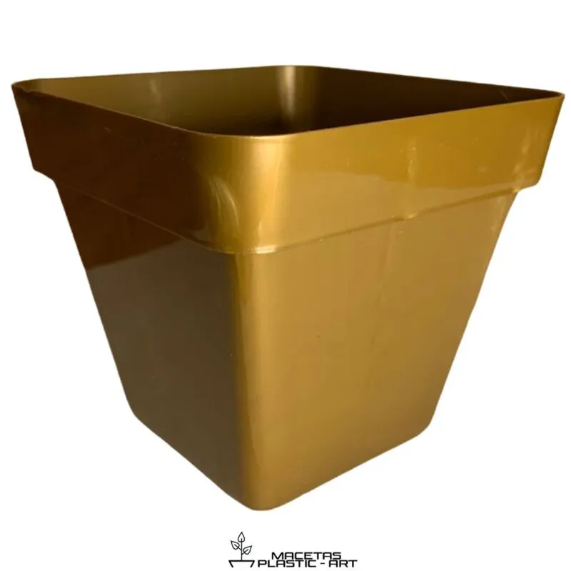 maceta cuadrada de plastico