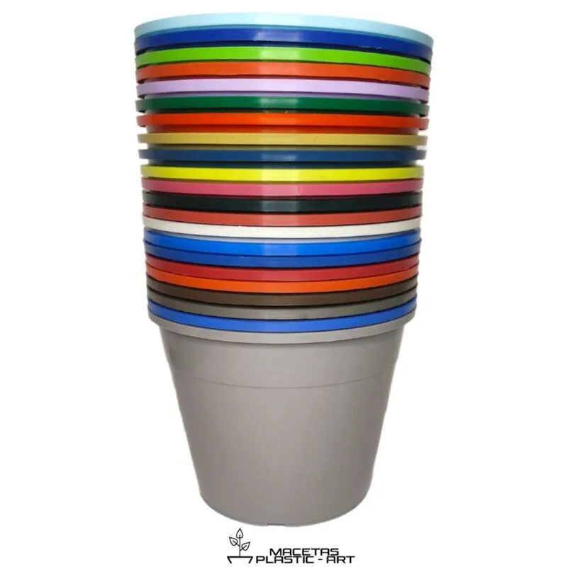 Maceta de plastico redonda