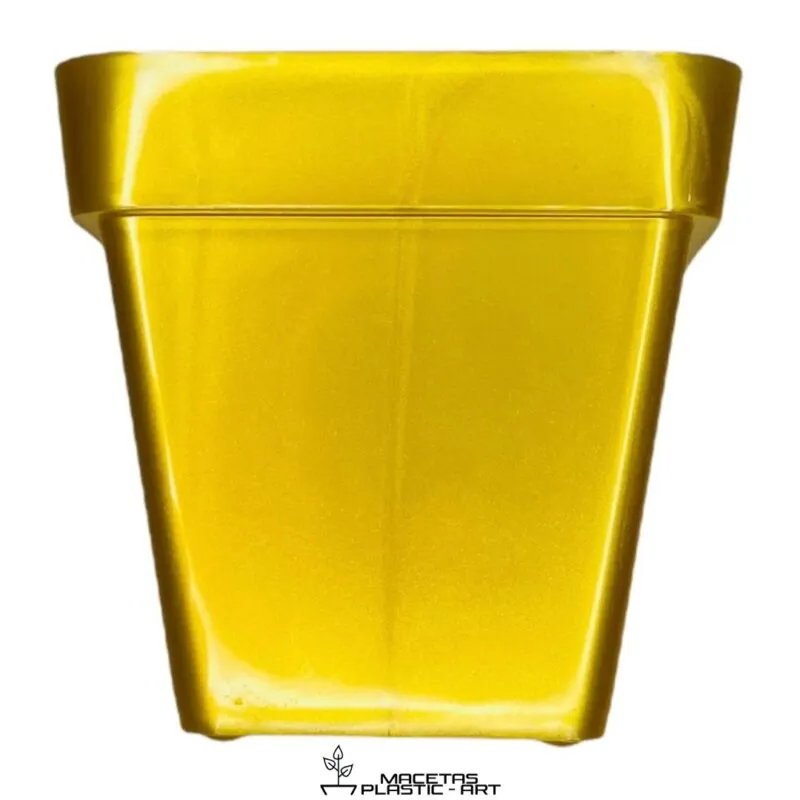 maceta cuadrada de plastico