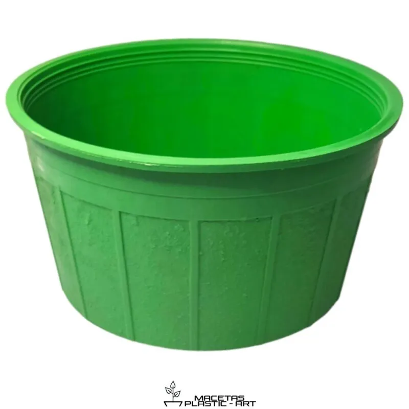 maceta redonda de plastico