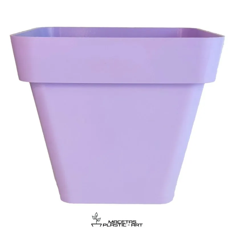 maceta cuadrada de plastico