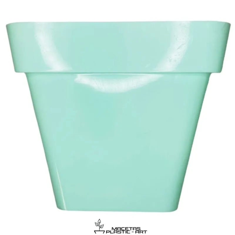 maceta cuadrada de plastico
