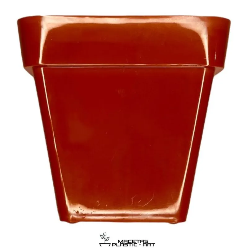 maceta cuadrada de plastico
