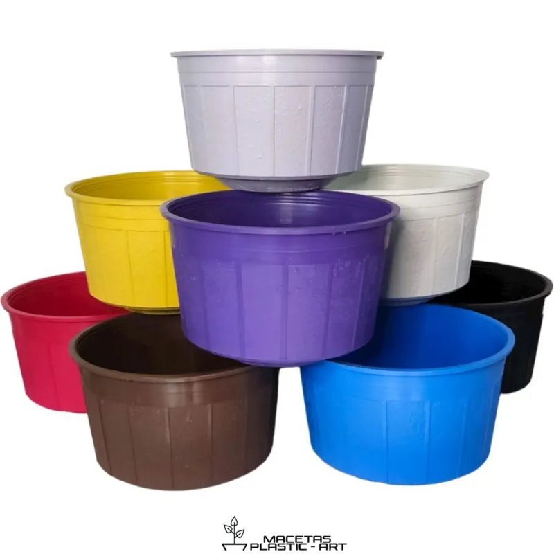 Maceta de plastico redonda paris 21